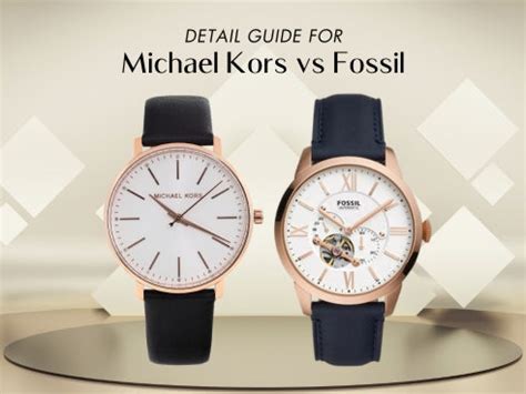 fossil or michael kors|michael kors vs fossil.